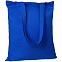 Холщовая сумка Countryside, ярко-синяя с логотипом  заказать по выгодной цене в кибермаркете AvroraStore