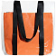 Шопер Clarity с оранжевым органайзером, прозрачный с логотипом  заказать по выгодной цене в кибермаркете AvroraStore