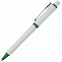 Ручка шариковая Raja, зеленая с логотипом  заказать по выгодной цене в кибермаркете AvroraStore