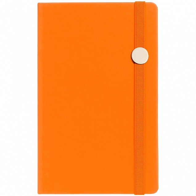 Блокнот Shall Round, оранжевый с логотипом  заказать по выгодной цене в кибермаркете AvroraStore