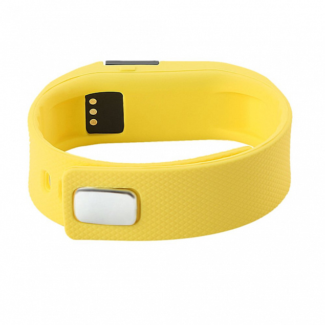 Смарт браслет ("умный браслет") Portobello Trend, The One, электронный дисплей, браслет-силикон, 240x20x10 мм, желтый с логотипом  заказать по выгодной цене в кибермаркете AvroraStore