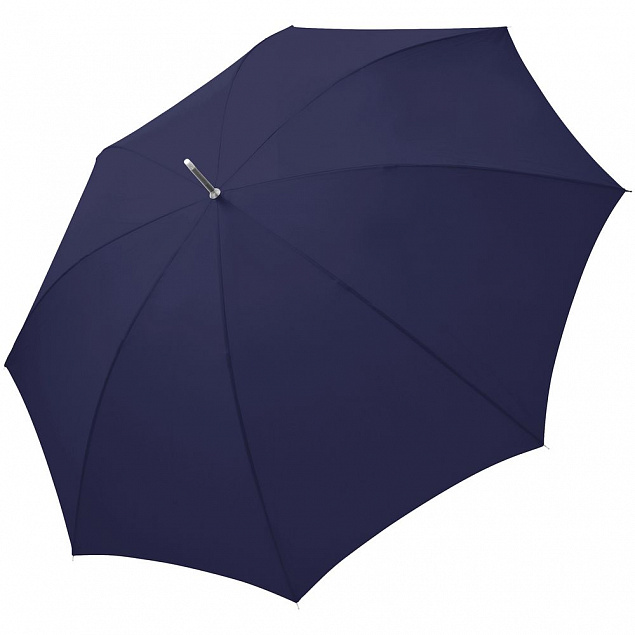 Зонт-трость Fiber Golf Fiberglas, темно-синий с логотипом  заказать по выгодной цене в кибермаркете AvroraStore