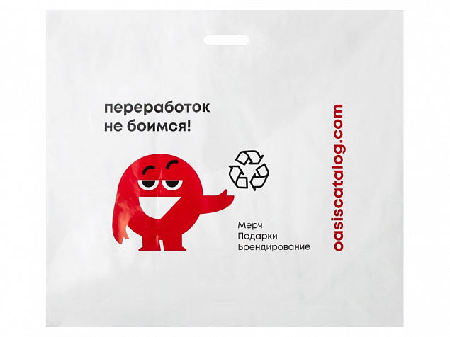 Фирменный пакет Oasis, L с логотипом  заказать по выгодной цене в кибермаркете AvroraStore
