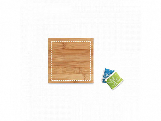 Коробка из бамбука с чаем «ARNICA» с логотипом  заказать по выгодной цене в кибермаркете AvroraStore