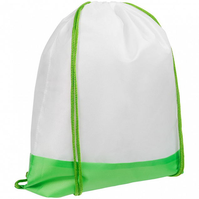 Рюкзак детский Classna, белый с зеленым с логотипом  заказать по выгодной цене в кибермаркете AvroraStore