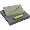 Набор Flexpen Energy, серебристо-зеленый с логотипом  заказать по выгодной цене в кибермаркете AvroraStore