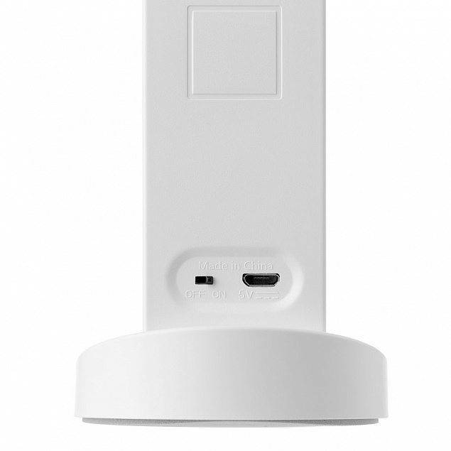 Переносная лампа lumiSpot, белая с логотипом  заказать по выгодной цене в кибермаркете AvroraStore