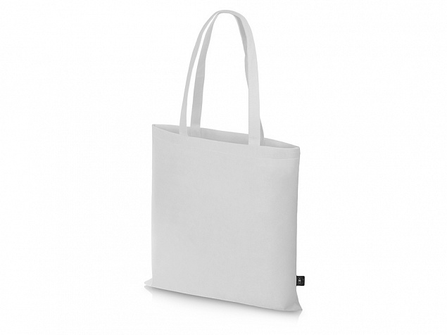Сумка-шоппер Reviver из нетканого переработанного материала RPET, белый с логотипом  заказать по выгодной цене в кибермаркете AvroraStore