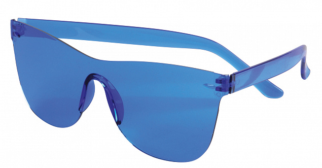 Солнцезащитные очки TRENDY STYLE,синий с логотипом  заказать по выгодной цене в кибермаркете AvroraStore