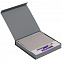 Коробка Memoria под ежедневник, аккумулятор и ручку, серая с логотипом  заказать по выгодной цене в кибермаркете AvroraStore