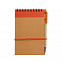 Блокнот с ручкой "Papyrus", оранжевый с логотипом  заказать по выгодной цене в кибермаркете AvroraStore