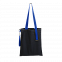 Шоппер Superbag black (чёрный с синим) с логотипом  заказать по выгодной цене в кибермаркете AvroraStore