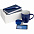 Набор Hop In, синий с логотипом  заказать по выгодной цене в кибермаркете AvroraStore
