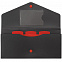 Органайзер для путешествий Envelope, черный с красным с логотипом  заказать по выгодной цене в кибермаркете AvroraStore