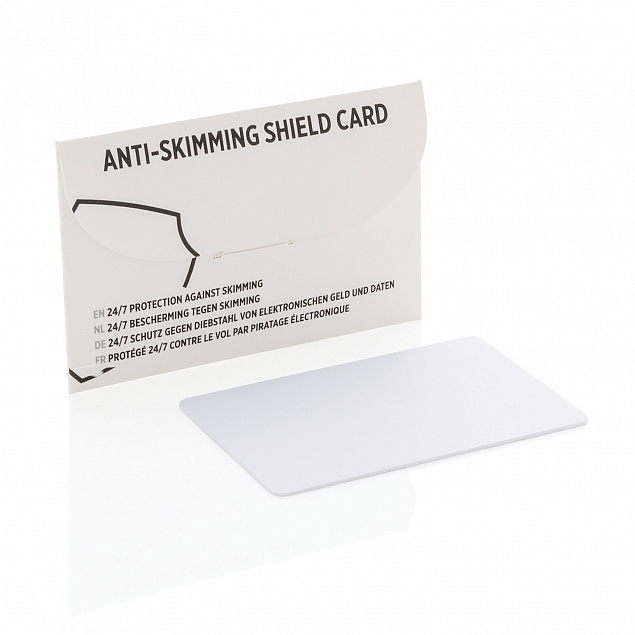 Защитная карта Anti-skimming с логотипом  заказать по выгодной цене в кибермаркете AvroraStore