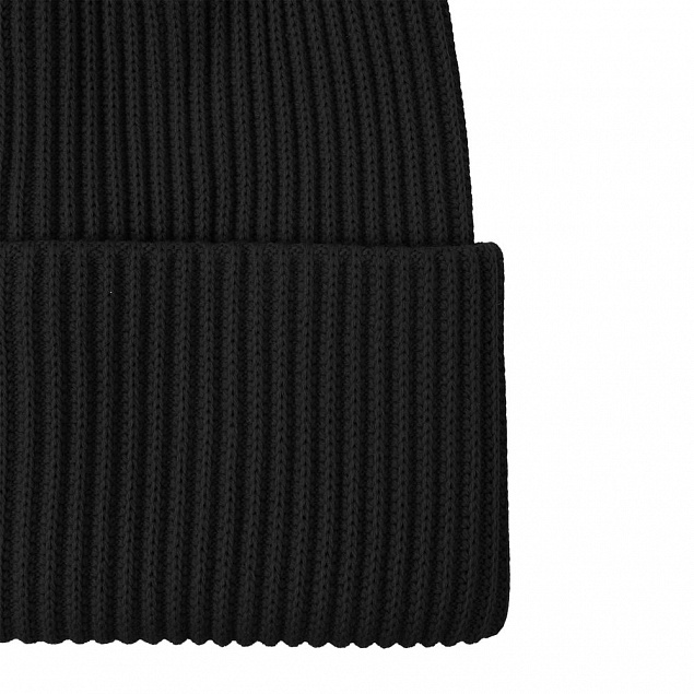 Шапка Franky, черная с логотипом  заказать по выгодной цене в кибермаркете AvroraStore
