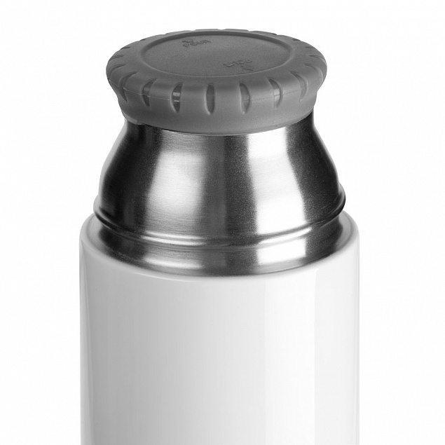 Термос Heater, белый с логотипом  заказать по выгодной цене в кибермаркете AvroraStore