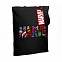 Холщовая сумка Marvel Avengers, черная с логотипом  заказать по выгодной цене в кибермаркете AvroraStore