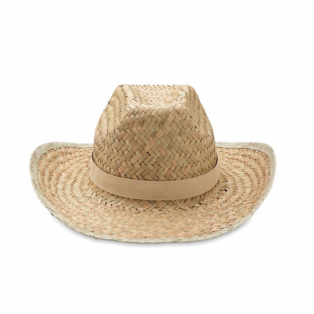 Ковбойская шляпа из натуральной с логотипом  заказать по выгодной цене в кибермаркете AvroraStore