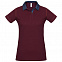 Рубашка поло женская DNM Forward бордовая с логотипом  заказать по выгодной цене в кибермаркете AvroraStore