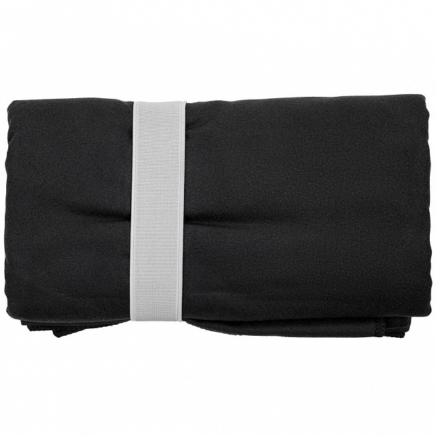 Спортивное полотенце Vigo Medium, черное с логотипом  заказать по выгодной цене в кибермаркете AvroraStore