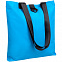 Шопер Manifest Color из светоотражающей ткани, синий с логотипом  заказать по выгодной цене в кибермаркете AvroraStore