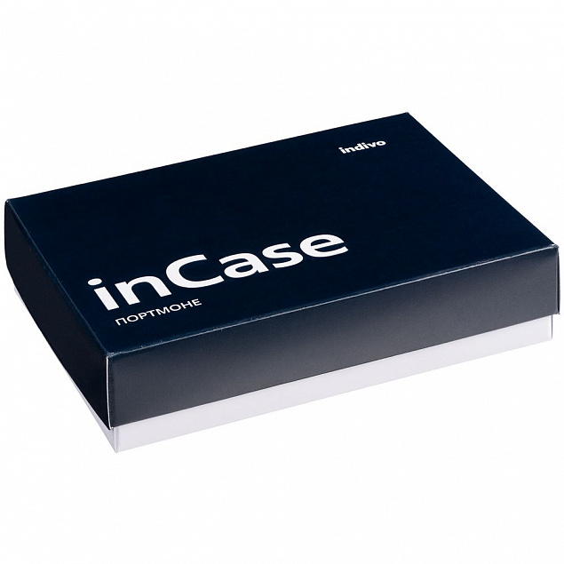 Портмоне inCase, серый с бордовым с логотипом  заказать по выгодной цене в кибермаркете AvroraStore