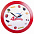 Часы настенные Vivid large, оранжевые с логотипом  заказать по выгодной цене в кибермаркете AvroraStore