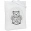 Холщовая сумка Bear, молочно-белая с логотипом  заказать по выгодной цене в кибермаркете AvroraStore