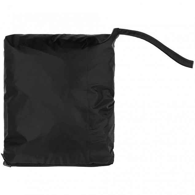Дождевик-анорак Alatau, черный с логотипом  заказать по выгодной цене в кибермаркете AvroraStore