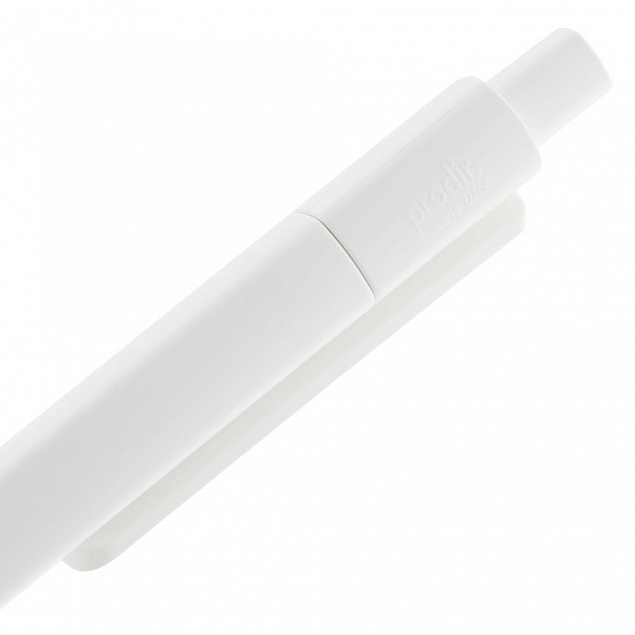 Ручка шариковая Prodir DS4 PMM-P, белая с логотипом  заказать по выгодной цене в кибермаркете AvroraStore