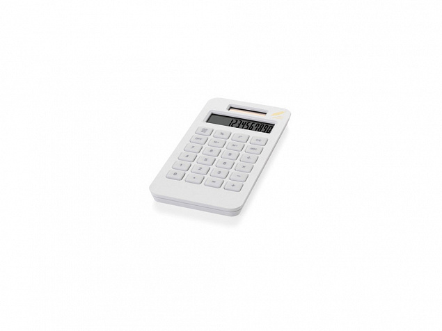 Калькулятор на солнечной батарее Summa, белый с логотипом  заказать по выгодной цене в кибермаркете AvroraStore