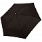 Зонт складной Fiber Alu Flach, черный с логотипом  заказать по выгодной цене в кибермаркете AvroraStore