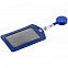 Чехол для пропуска с ретрактором Pennant, синий с логотипом  заказать по выгодной цене в кибермаркете AvroraStore