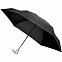 Складной зонт Alu Drop S, 4 сложения, автомат, черный с логотипом  заказать по выгодной цене в кибермаркете AvroraStore