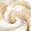 Плед Draconia, белый с золотистым с логотипом  заказать по выгодной цене в кибермаркете AvroraStore