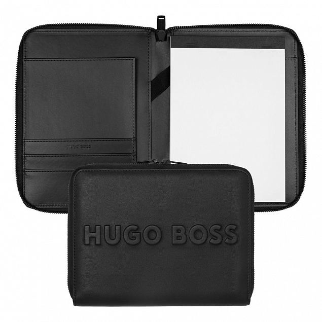 Папка Label Black Hugo Boss, формат A5 с логотипом  заказать по выгодной цене в кибермаркете AvroraStore