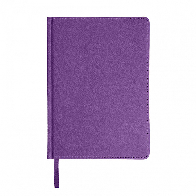 Ежедневник недатированный Bliss, А5,  фиолетовый, белый блок, без обреза с логотипом  заказать по выгодной цене в кибермаркете AvroraStore