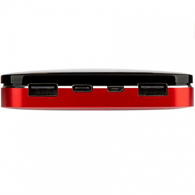 Внешний аккумулятор Accesstyle Carmine 8MP 8000 мАч, черный/красный с логотипом  заказать по выгодной цене в кибермаркете AvroraStore