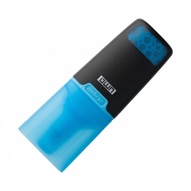 Маркер текстовый Liqeo Mini, голубой с логотипом  заказать по выгодной цене в кибермаркете AvroraStore