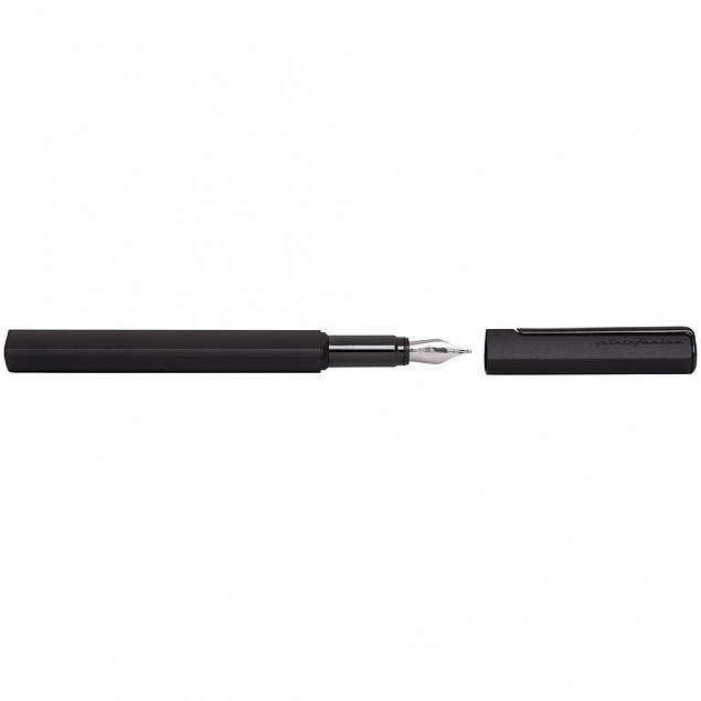 Ручка перьевая PF One, черная с логотипом  заказать по выгодной цене в кибермаркете AvroraStore