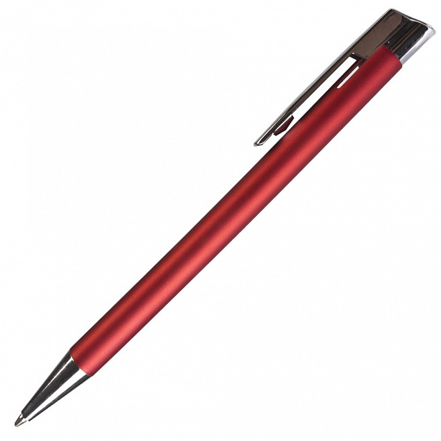 Ручка шариковая Stork, красная с логотипом  заказать по выгодной цене в кибермаркете AvroraStore