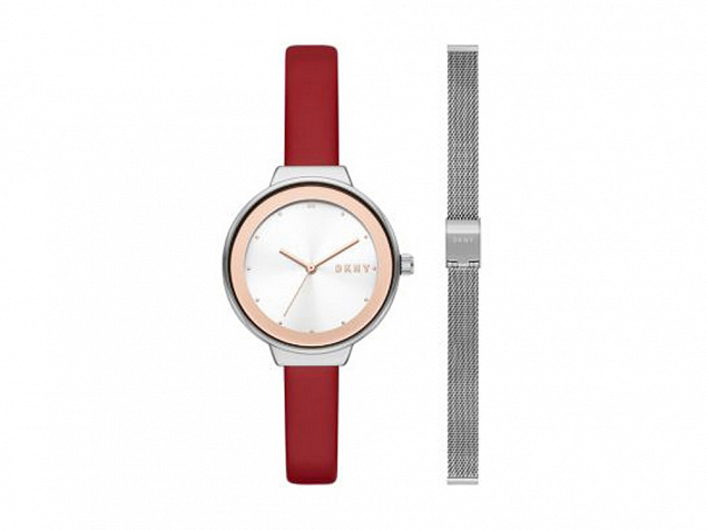 Часы наручные со сменным браслетом, женские. DKNY с логотипом  заказать по выгодной цене в кибермаркете AvroraStore