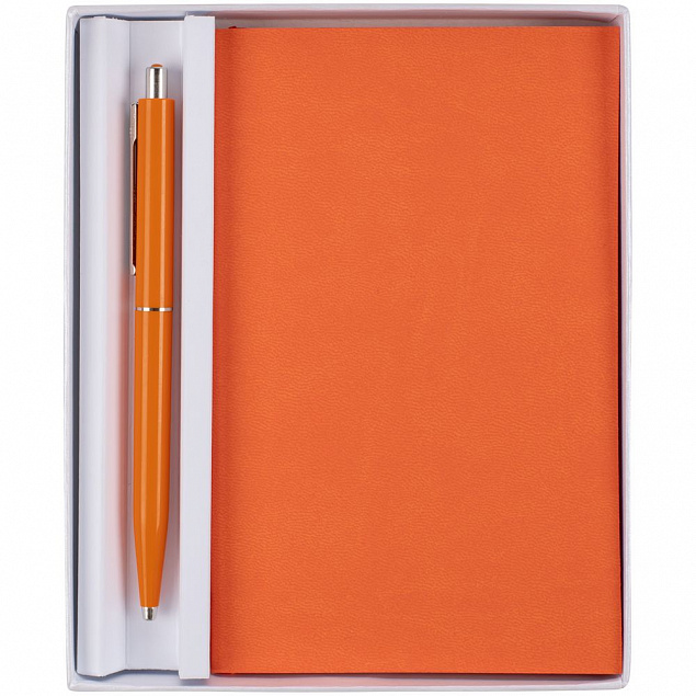 Набор Flat Mini, оранжевый с логотипом  заказать по выгодной цене в кибермаркете AvroraStore