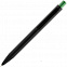 Ручка шариковая Chromatic, черная с зеленым с логотипом  заказать по выгодной цене в кибермаркете AvroraStore