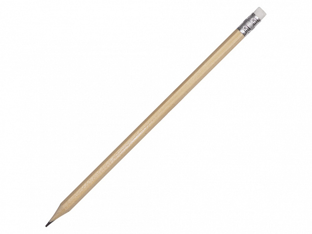 Шестигранный карандаш с ластиком «Presto» с логотипом  заказать по выгодной цене в кибермаркете AvroraStore