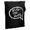 Холщовая сумка «Есть что пить», черная с логотипом  заказать по выгодной цене в кибермаркете AvroraStore