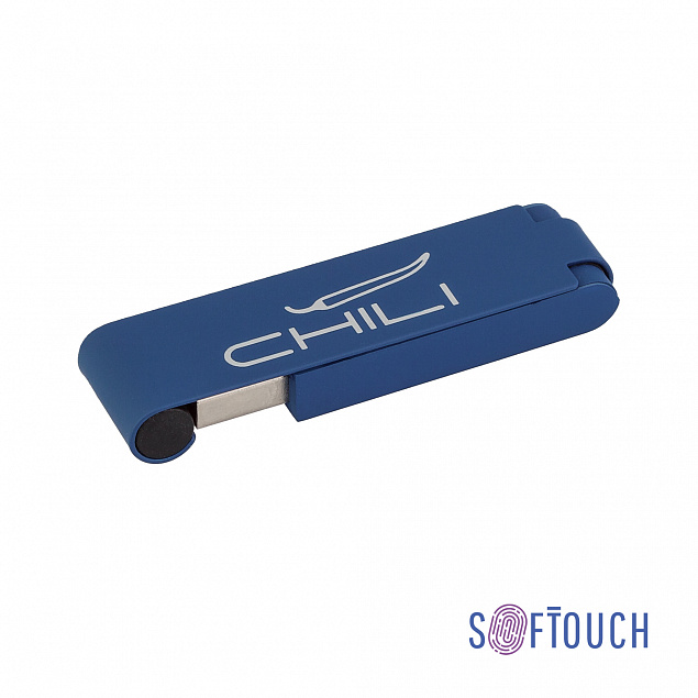 Флеш-карта "Case", объем памяти 16GB, покрытие soft touch с логотипом  заказать по выгодной цене в кибермаркете AvroraStore