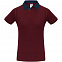 Рубашка поло мужская DNM Forward бордовый/синий джинс с логотипом  заказать по выгодной цене в кибермаркете AvroraStore