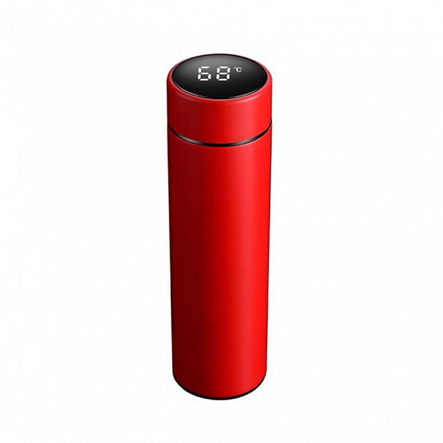 Термос Digiview c дисплеем - Красный PP с логотипом  заказать по выгодной цене в кибермаркете AvroraStore